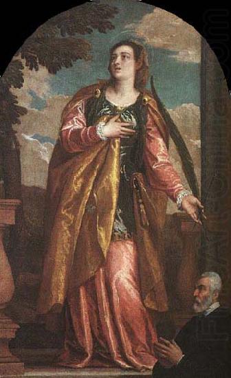 St Lucy and a Donor, Paolo Veronese